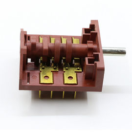 Copper Terminal Mini Rotary Switch , 4 Pole 3 Position Dishwasher Switch